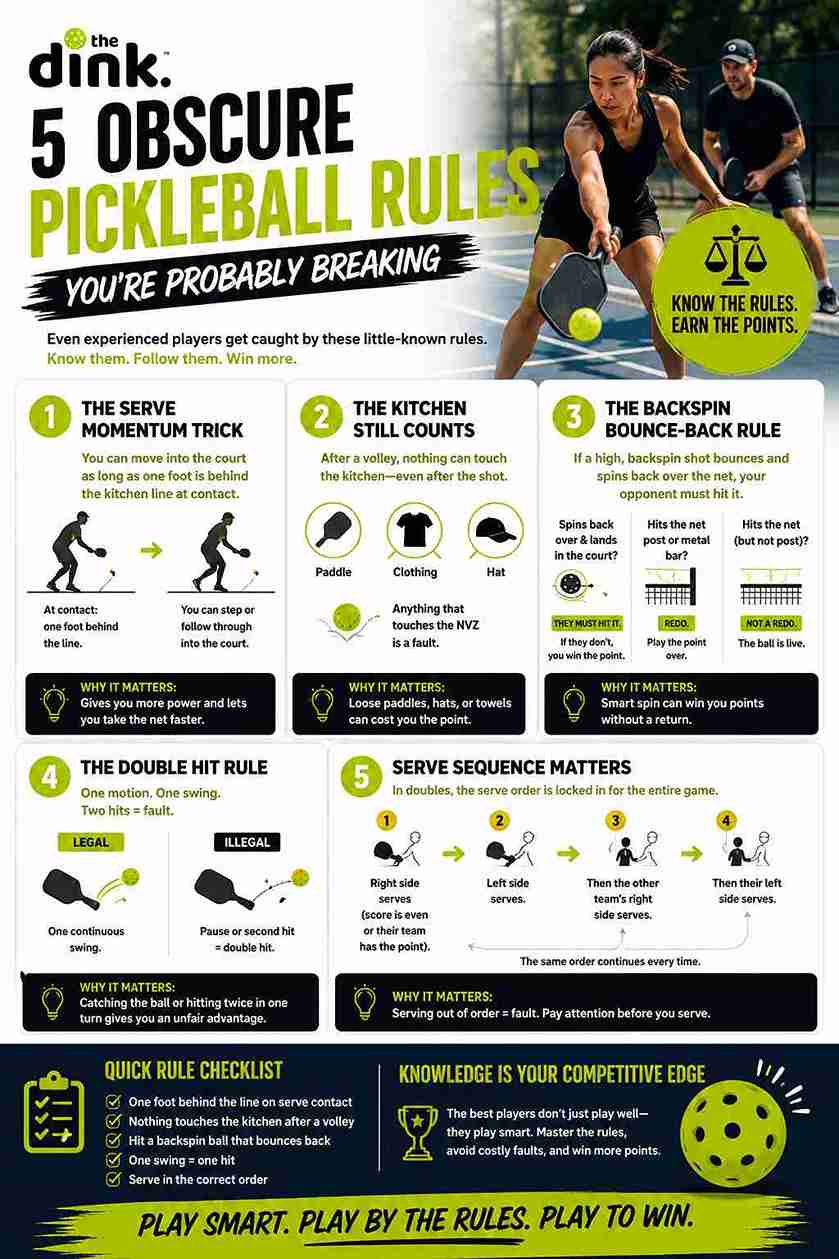 5 Hidden Pickleball Rules Most Players Break Without Knowing