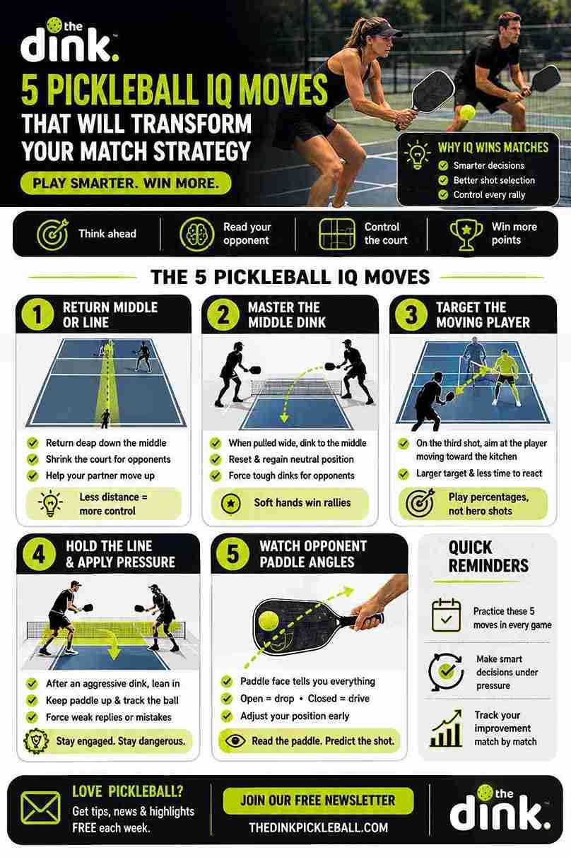 5 Pickleball IQ Strategies That Instantly Improve Your Game