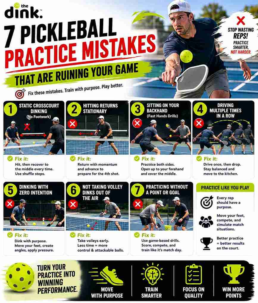 7 Deadly Pickleball Practice Errors Killing Your Progress