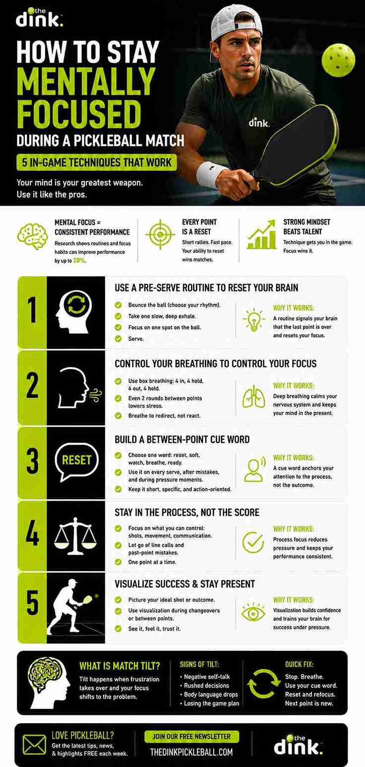 5 Mental Game Techniques to Dominate Pickleball Matches