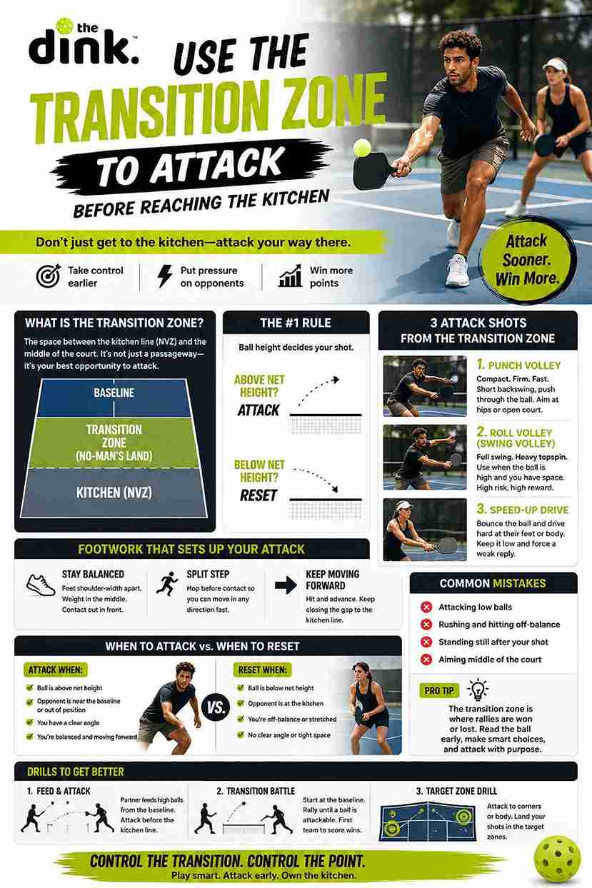 Master Transition Zone Attacks in Pickleball