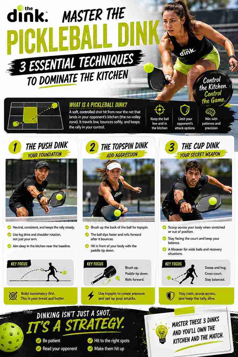 3 Game-Changing Pickleball Dink Techniques Every Player Needs
