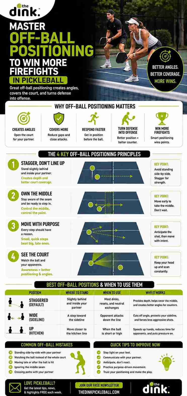Master Off-Ball Positioning to Dominate Pickleball Firefights